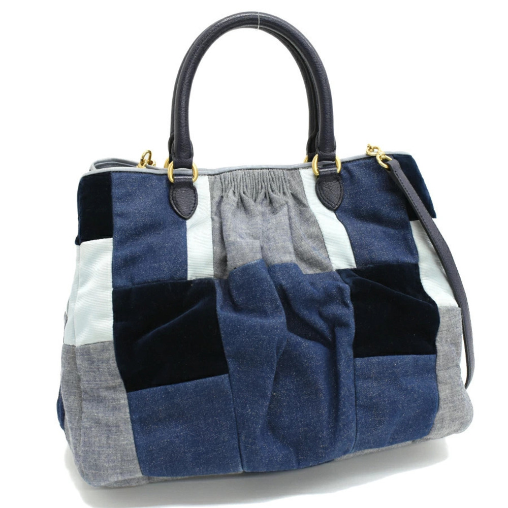Miu Miu handbag denim patchwork